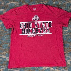 Ohio State University Large Varsity Authentic Apparel Scarlet Buckeyes OHIO